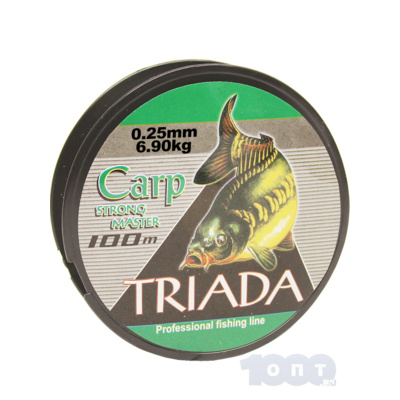 Леска TRIADA carp strong master 100м 0,25мм